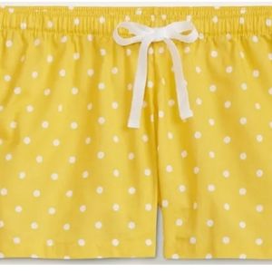 Women's printed poplin pj shorts